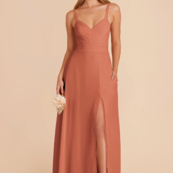 Birdy Grey Bridesmaid Dress - Deborah Terracotta Chiffon - Picture 1 of 3